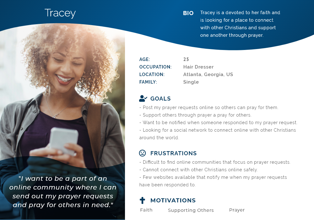 user persona describes users goals and frustrations
