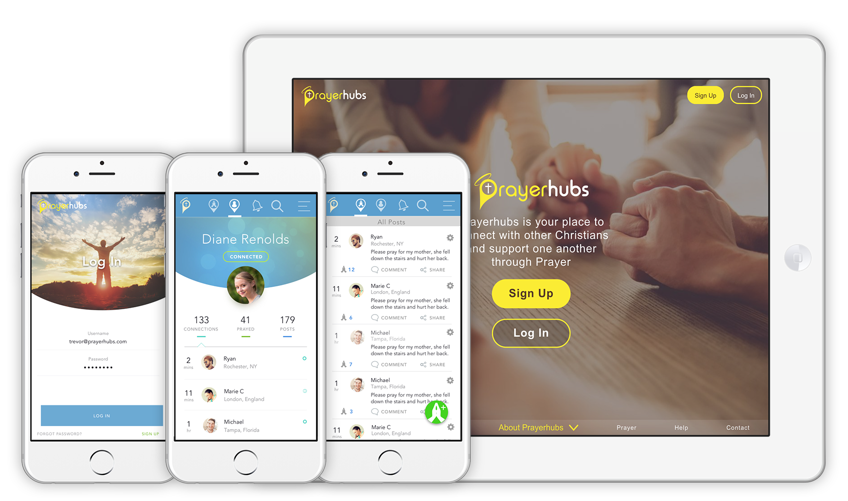 Prayerhubs multiple devices