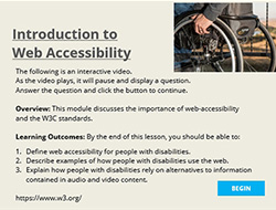 Introduction to Web Accessibility overview